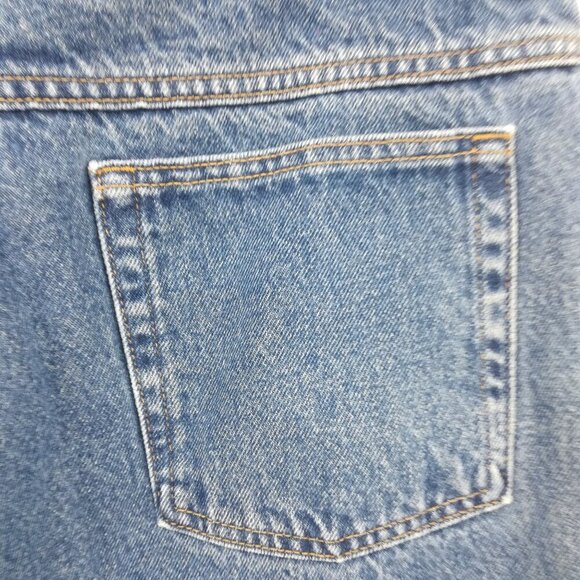 LL Bean Double L Relaxed Fit Flannel Lined Womens Jeans Size 16 Petite Cotton - Picture 9 of 13